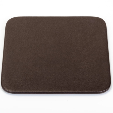 Dacasso Chocolate BrownLeatherette Square Coaster AG-3455